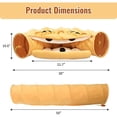thumbnail image 4 of Vivifying 2-in-1 Collapsible Cat Tunnel for Indoor Cat Bed and Hideout for Pet Dog Rabbit Bunny Ferret Tunnel Tubes Toys with Removable Washable Mat, Cat Tower Wheel Stuff, 4 of 9
