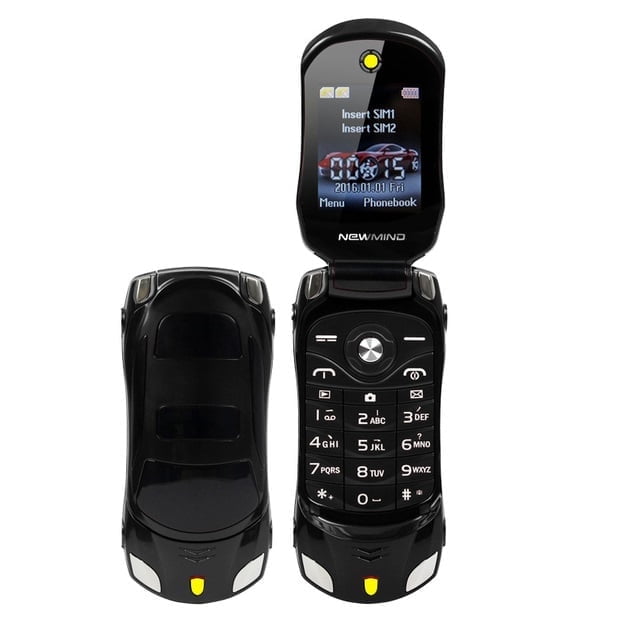 Mini Flip Small Dual SIM Folding Phone MP3 MP4 FM Radio SMS Camera Flashlight