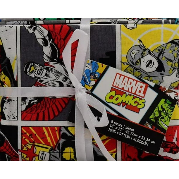 Marvel Cotton 18 X 21 Fat Quarter Stack Comics Fabric Per Yard Walmart Com
