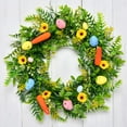 thumbnail image 4 of Clearance! Suncoda Easter Wreaths, Spring Garland 15.8"x15.8" Spring Wreaths for Front Door with Easter Eggs, Spring Twigs Flowers Decorations Colorful Indoor Outdoor Home Decor, Easter Decorations, 4 of 7