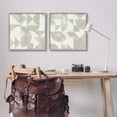 thumbnail image 2 of Stupell Industries Abstract Geometric Triangle Shapes Painterly Beige Strokes Painting Gray Framed Art Print Wall Art, Set of 2, Design by Grace Popp, 2 of 8