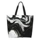 thumbnail image 1 of Fotbe Fluid Black White Paint Swirls Bolsa Tote Estética de Lona con Estampado para Mujer - Bolsa Reutilizable de Hombro Casual para Vacaciones, Compras, Trabajo y Gimnasio, 1 of 8