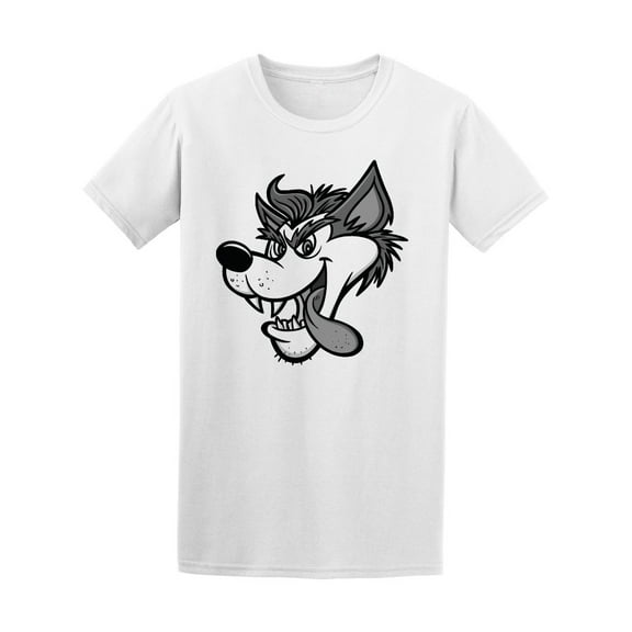 Cool Crazy Evil Wolf T-Shirt Men -Image by Shutterstock, Male XX-Large