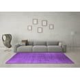 thumbnail image 3 of Ahgly Company Indoor Round Oriental Purple Industrial Area Rugs, 7' Round, 3 of 4