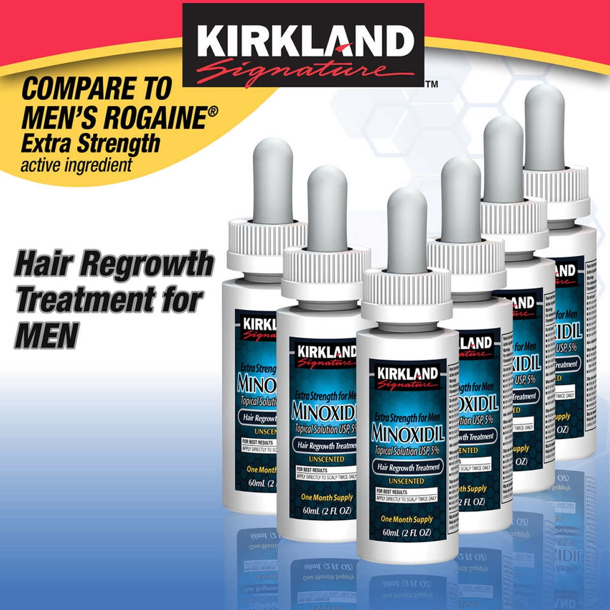 Hair Regrowth Treatment (6) 2 fl oz. Topical Solution 5% Minoxidil -  