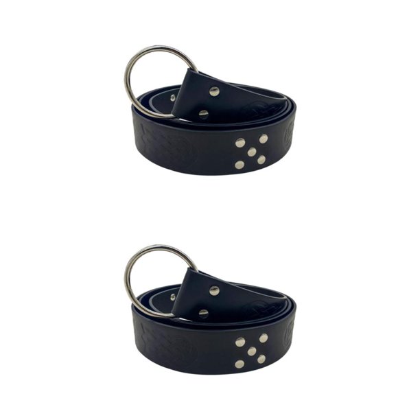 Sonducket Medieval Belt for Men Retro Style Rivet Embossed Leather Costume PU 2piezas Negro