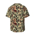 thumbnail image 2 of JUNZAN Mens Casual Button Down Shirts Short Sleeve Skulls1 Print Shirt-XX-Large, 2 of 7