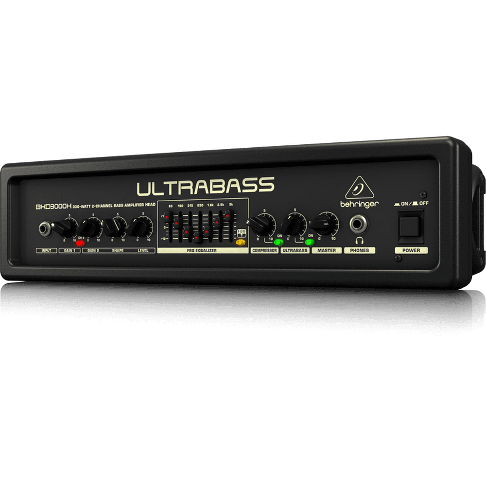 Behringer Ultrabass BXD3000H Bass Amplifier Head, 300 Watt Walmart