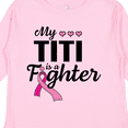 thumbnail image 4 of Inktastic Breast Cancer Awareness My Titi is a Fighter Boys or Girls Long Sleeve Toddler T-Shirt, 4 of 5