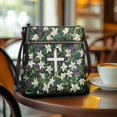 thumbnail image 3 of Eheartsgir Floral Cross Pattern Design Sling Bag Shoulder Bag, Lightweight Waterproof Crossbody Purse Durable for Daily Weekend Activities, 3 of 7