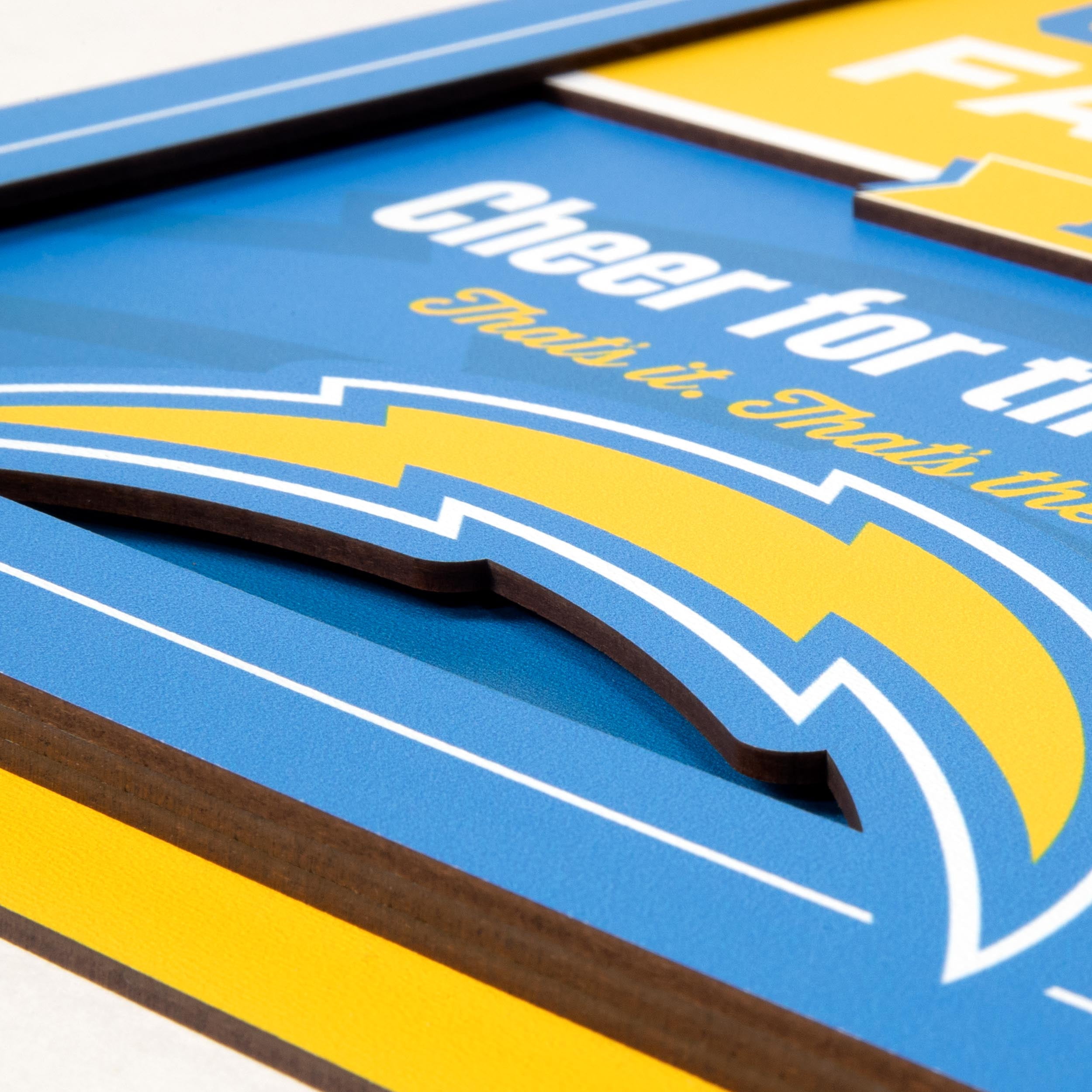 YouTheFan NFL Los Angeles Chargers Fan Rules 3D Wall Art