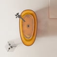 thumbnail image 4 of Vanity Art 59" x 31” Oval Shaped Stone Resin Freestanding Bathtub, Contemporary Design Soaking Tub with Overflow and Integrated Pop Up Drain, 4 of 4