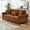 Caramel, variant on King Pull Out Sofa Bed with Nailhead Trim and Rolled Arms, 86" 3-in-1 Convertible Sleeper Sofa for Living Room Green