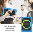 thumbnail image 2 of XYX For iPad 9th/8th/7th Generation 10.2 inch Case, 360 Rotating Shockproof Cover with Stand, Screen Protector, Shoulder Strap, Sky Blue, 2 of 7