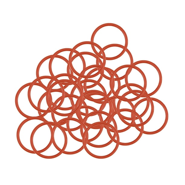 Silicone O Rings 12mm Od 10mm Inner Diameter 1mm Width Seal Gasket Red 30pcs Walmart Com Walmart Com