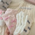 thumbnail image 3 of Dalrosia Womens Fuzzy Socks Fluffy Warm Slipper Winter Comfy Thermal Cozy Plush Sleep Home Cabin Socks, 3 of 4