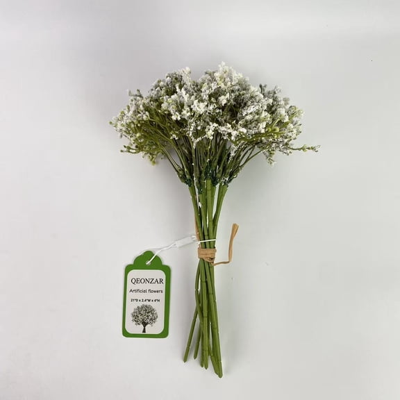 QEONZAR Artificial flowers,Babys Breath Artificial Flowers,Gypsophila Real Touch Flowers for Wedding Party Home Garden Decoration