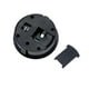 thumbnail image 2 of LCD Round Shape Mini Humidity Temperature Meter Hygrometer Room Indoor Thermometer(Black), 2 of 4