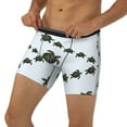 thumbnail image 3 of Salouo Sea Turtle Pattern Men's Boxer Briefs, Soft & Breathable Underwear Elastic Waistband Briefs for Men,1-Pack, 3 of 7