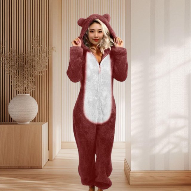 Pijamas de una pieza Fernando Mono para Mujer Rojo L