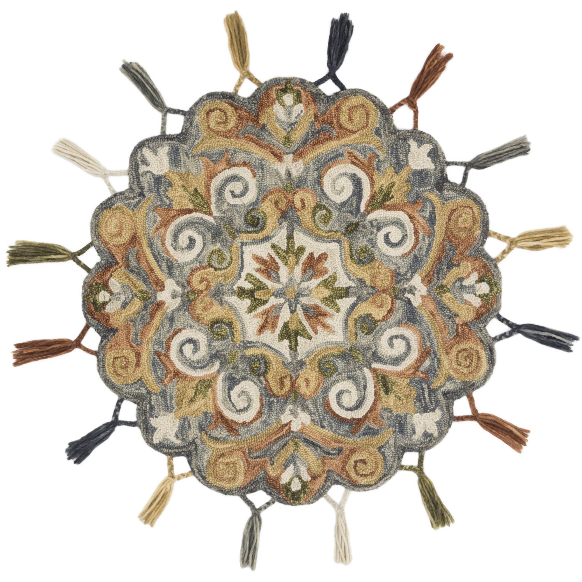 Loloi Rugs Remyru22Ha00300r Remy 3' X 3' Wool Traditional Round Throw