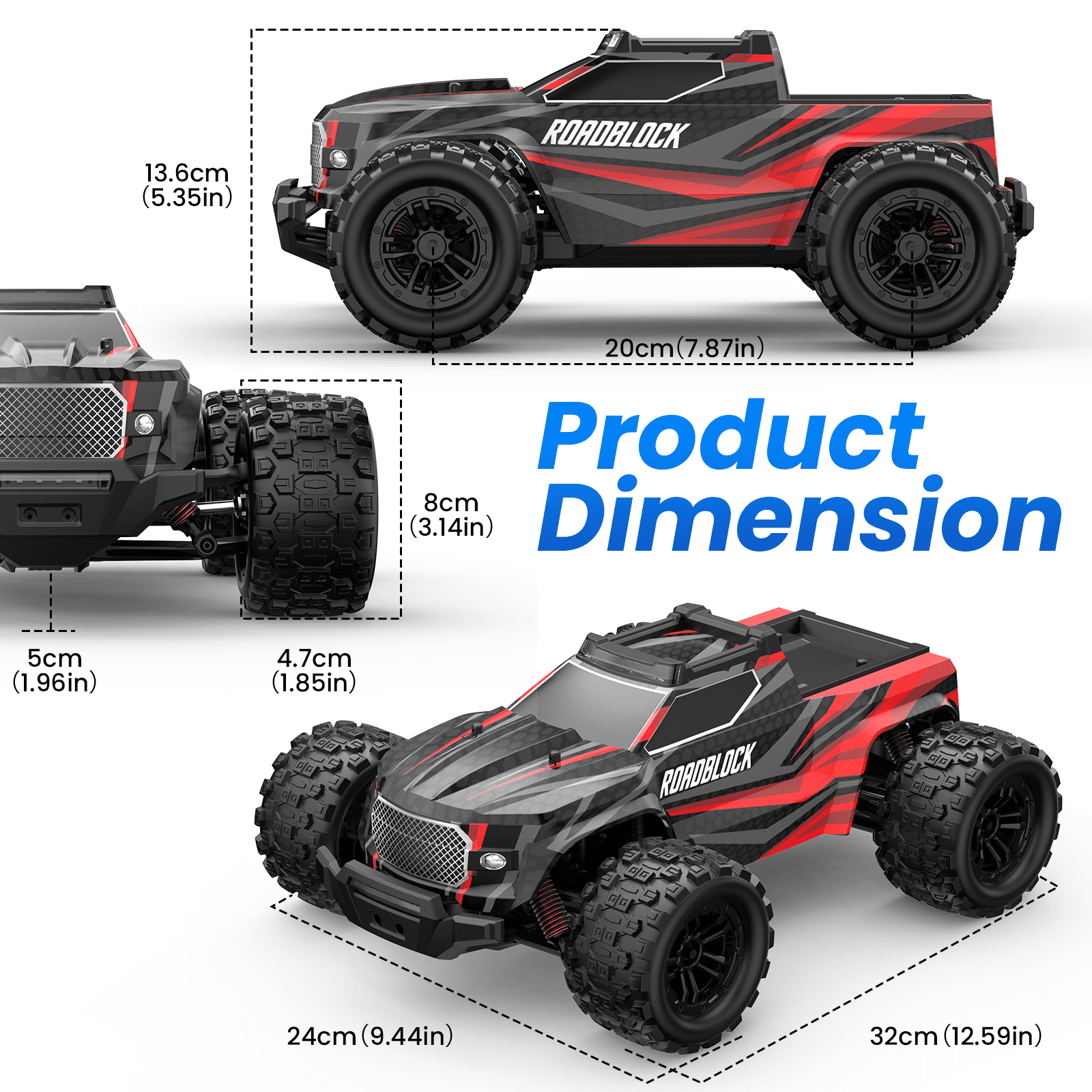 AUOSHI High Speed Remote Control Car, 52+ KM/H, 4WD Off-Road AUOSHI High Speed Remote Control Car, 52+ KM/H, 4WD Off-Road