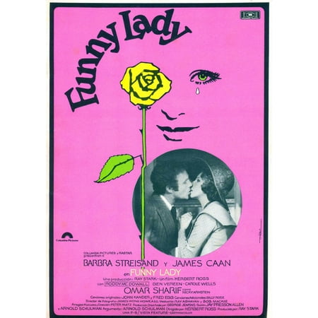 Barbra Streisand Poster Funny Lady In Circular Photo From Left James Caan Barbra Streisand Spanish Poster 1975 Movie Poster Masterprint ()
