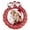 Red, variant on Snapins Green Christmas Wreath Photo Ornament - Pack of 50