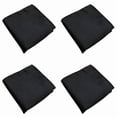 thumbnail image 1 of 4X Men'S Pocket Hanky Plain Color Wedding Party Square Hankerchief (Black), 1 of 1