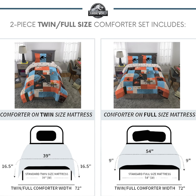 Jurassic World 2-Piece Reversible Comforter Set, Twin/Full photo 6