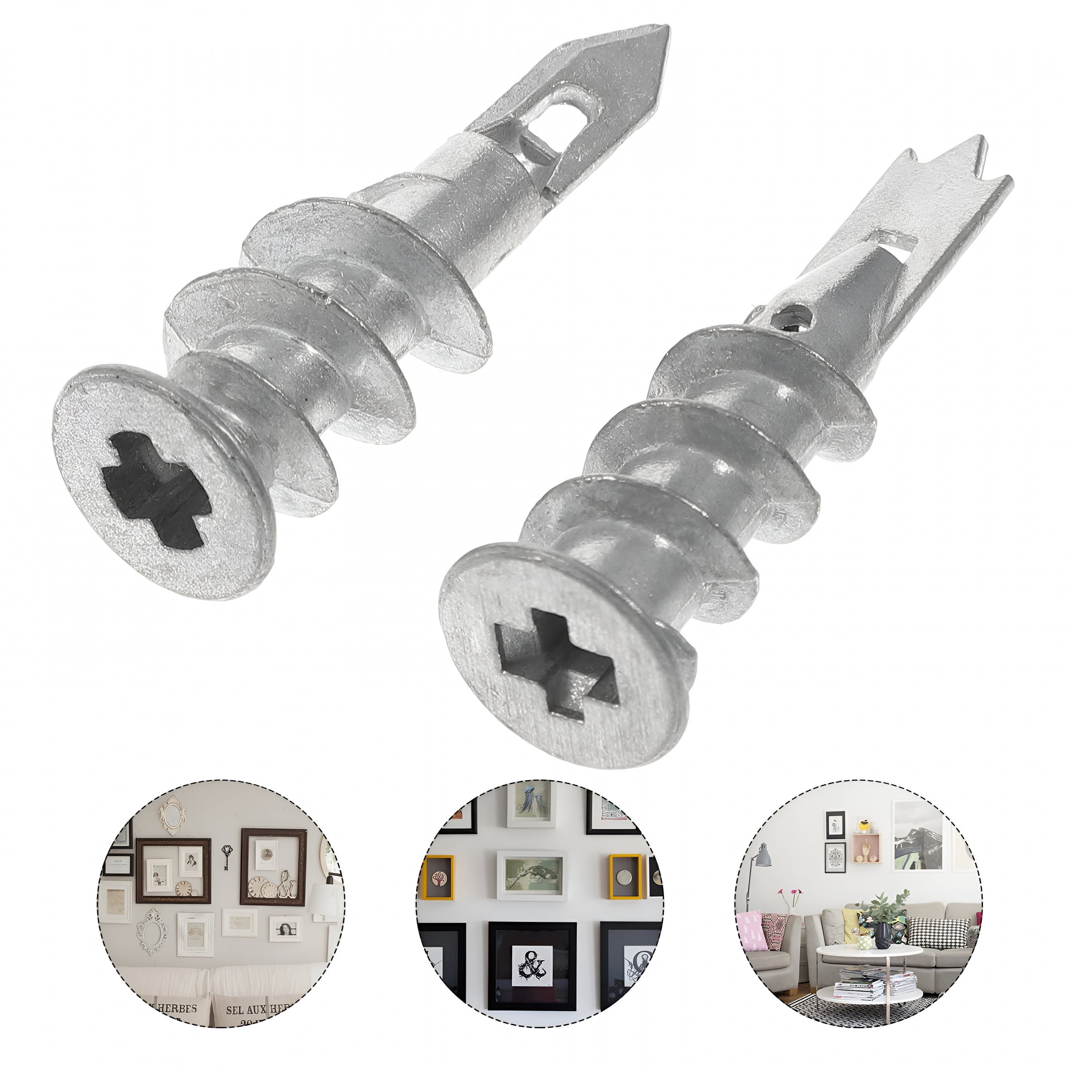 ZHZFKQ 2026 New 100Pcs Drywall Anchor Heavy Duty Drywall Anchor Expansion Bolt for Gypsum Wall for Shelves, Cabinets, Mirrors, Hooks, Picture Frames