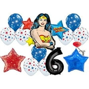 DC Wonder Woman Ultimate 6th Birthday Balloon Pack