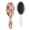 White-856, variant on Fashion Hair Brush, Stylish Modern Detangler Hairbrush with Aesthetic Abstract Design, Paddle Brush for Women Girls Boys, Soft Bristle Comb for Wet Dry Hair, Travel & Gift Friendly