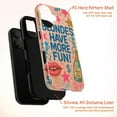 thumbnail image 4 of Blondes Have More Fun Phone Case, Retro Pop Art Grunge Aesthetic Protective Cover, Fun Bold Statement iPhone Case 17 16 15 14 13 12 11 Plus Pro Max Mini, 4 of 6