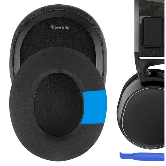 Geekria Comfort Cooling Gel Replacement Ear Pads Compatible with SteelSeries Arctis 1/ 3/ 5/ 7/ 7P/ 7P / 7X/ 7X / 9/ 9X, Arctis Pro/Prime Headphones, Ear Cushions (Black)