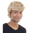 thumbnail image 6 of HPO| Short Men's Blonde Halloween Wig | Premium Breathable Capless Cap, 6 of 11