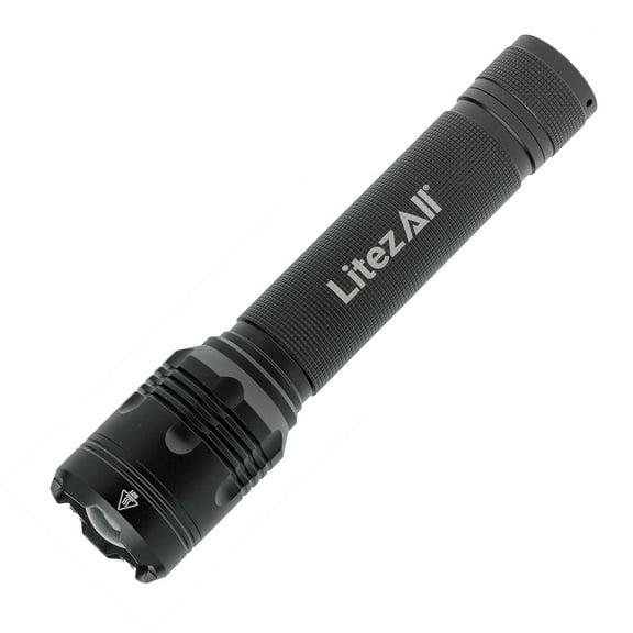 Litezall 4000 Lumen Tactical LED Flashlight, Black