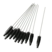Unique Bargains 10Pcs 8mm Dia Chemistry Test Tube Bottle Nylon Washing Brush Tool White