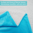 thumbnail image 4 of Howarmer Sherpa Fleece Blanket, Azure Thick Fuzzy Warm Soft Blankets and Throws for Sofa, 60"x80", 4 of 7