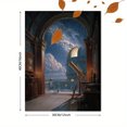 thumbnail image 3 of Vintage Observatory Starscape Canvas Wall Art, Celestial Print for Living Room Bedroom Study Office Lounge Library Decor, 3 of 8