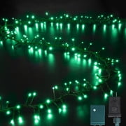 500 LED String Lights Outdoor, 11 Modes Plug-in Twinkle Fairy for Bedroom, 46ft 500LED Christmas Cluster Outdoor Waterproof Green