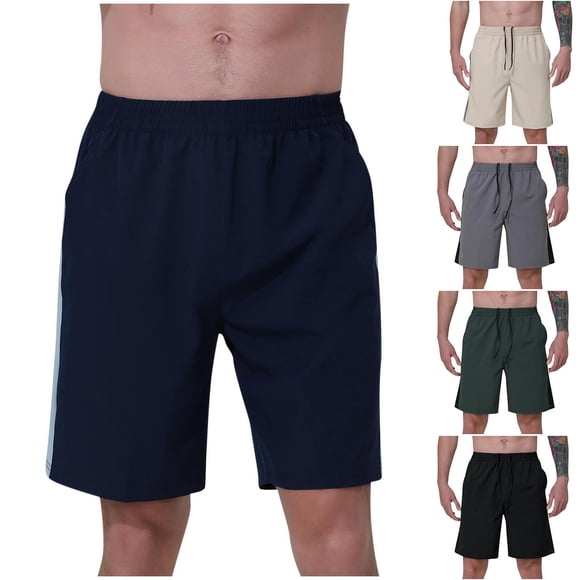 Gspmoly Mens Lounge Shorts, Sports Men'S Shorts Drying Breathable Fitness Shorts Casual Sports Shorts Mens Gym Shorts Deals of The Day Black L