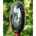 thumbnail image 3 of Superb Flashy Polished Crystal Lingam Green Labradorite Large 275mm / 8.1kg, Shivling for Healing Stone & Spiritual Home Decor, Sacred Gift Chakra Balancing, Serene Energy Enhancer for Yoga & Reiki, 3 of 5