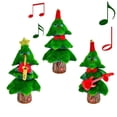 thumbnail image 1 of Árbol de Navidad que canta y baila: personaje navideño animado, árbol de Navidad de peluche de 14,6" con música y luces, canta y baila al ritmo de "Rockin' Around The Christmas Tree", 1 of 7