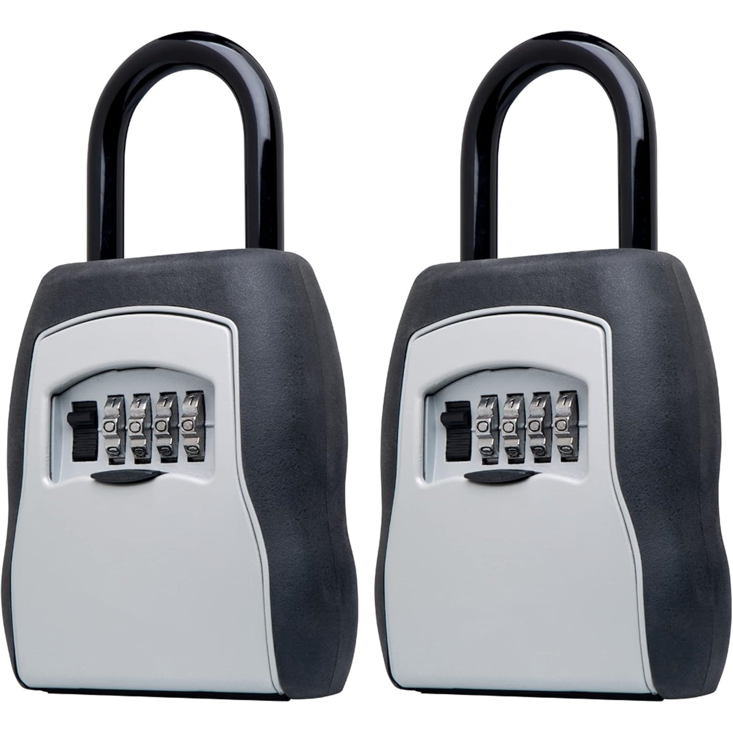 Key Lock Box, Outdoor Lock Box for House Keys, Portable Combination Lockbox Resettable Code