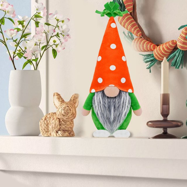 Xihbxyly Muñecos de Pascua, Adorable Peluche de Rodolfo Sin Rostro, Suave y Tierno, Adorno Navideño, Colorido Adorno Primaveral, Decoración para Fiestas, Habitación Infantil, Regalo Perfecto para Cua