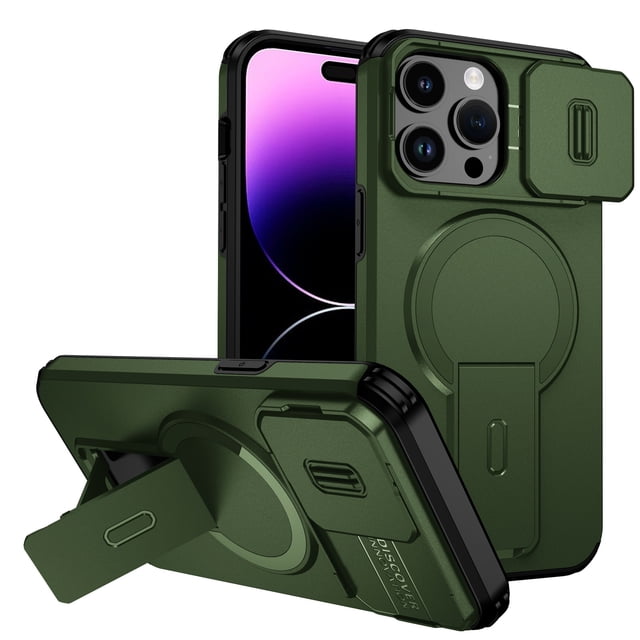 Funda GANGXUN para iPhone 14 Pro – Magnética Antigolpes con Soporte y Protección Doble