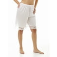 thumbnail image 2 of Underworks Nylon Pettipants 9-Inch Inseam White Small, 2 of 5