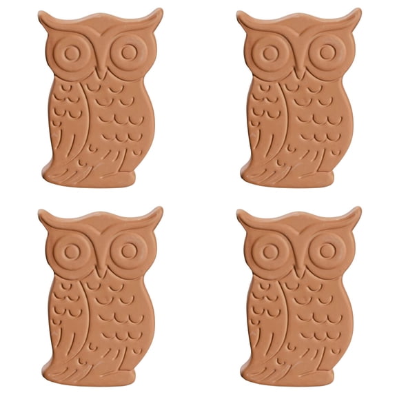 4Pcs Terracotta Brown Sugar Saver, Reusable Brown Sugar Keeper Terra Cotta Sugar Softener Container Disc for Food Storage Containers