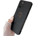 thumbnail image 4 of for Galaxy A31 4G Case 6.4"(NOT fit A31s),Cute Bling Plated Gold Love Heart with Anti-Fall Camera Lens Cover Protection Soft Anti-Fingerprint Anti-Dust Phone Case for Samsung Galaxy A31 4G,Brown, 4 of 6